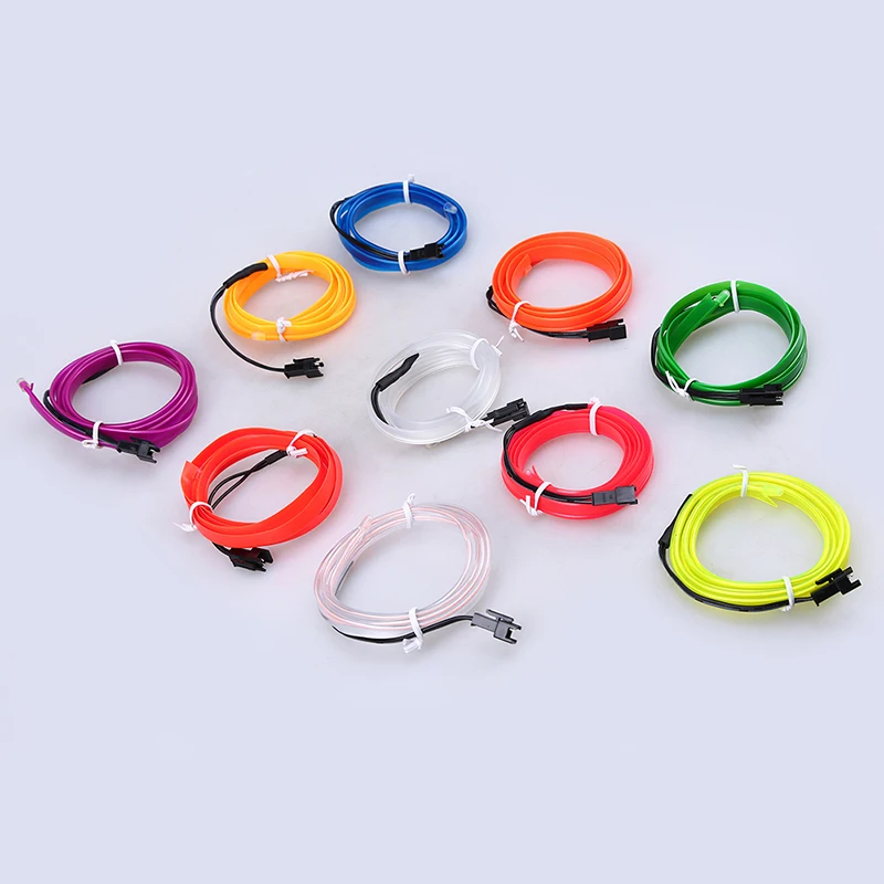 Гибкая неоновая светящаяся лента POSSBAY 2 м 12 В El Проволочная веревка декор для