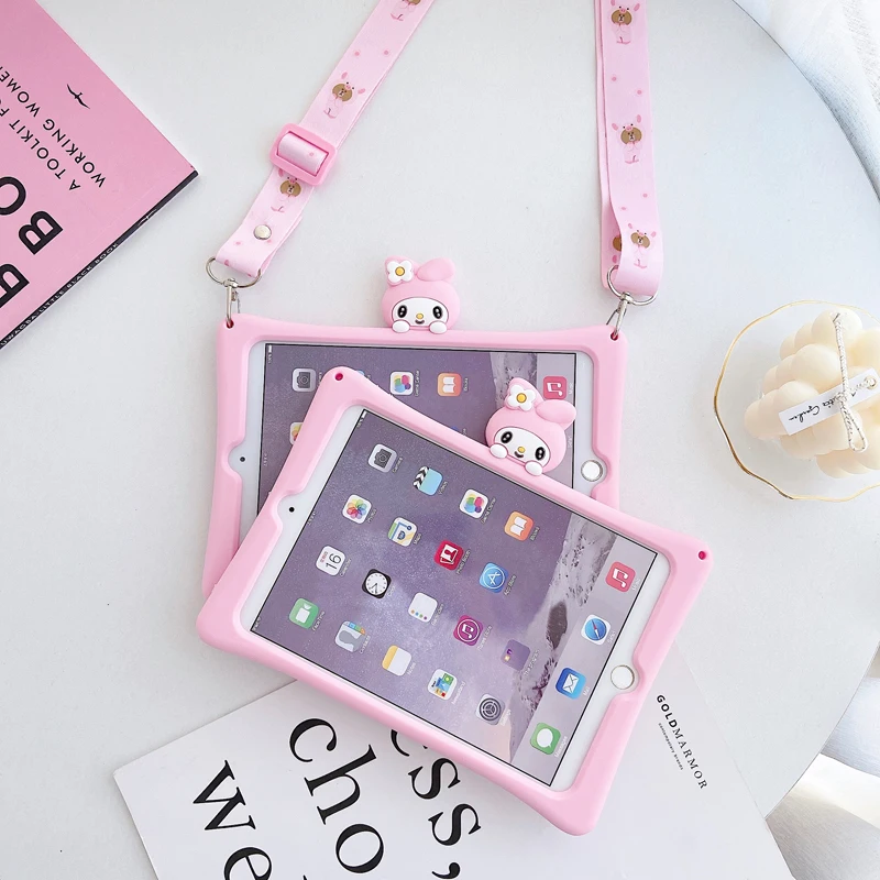 Чехол для iPad 9 7 2017 2018 5th 6th 7th 10 2 Pro 5 Air 1 3 мультяшный детский чехол Mini 4 силиконовый +