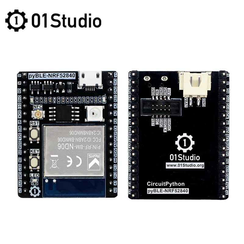 01Studio pyBLE-NRF52840 Bluetooth модуль демонстрационная плата низкое энергопотребление |