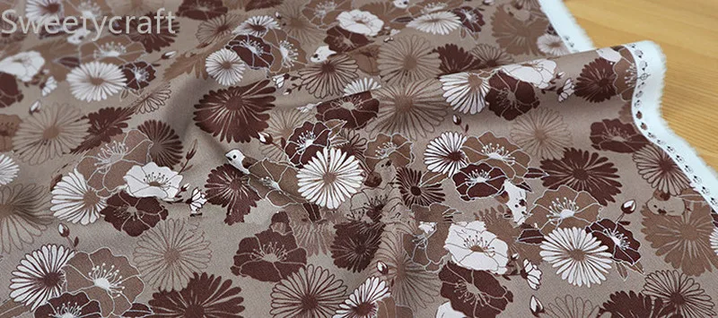 110x45 см тонкого хлопкового полотна наполовину двор с принтом в ретро стиле птицей