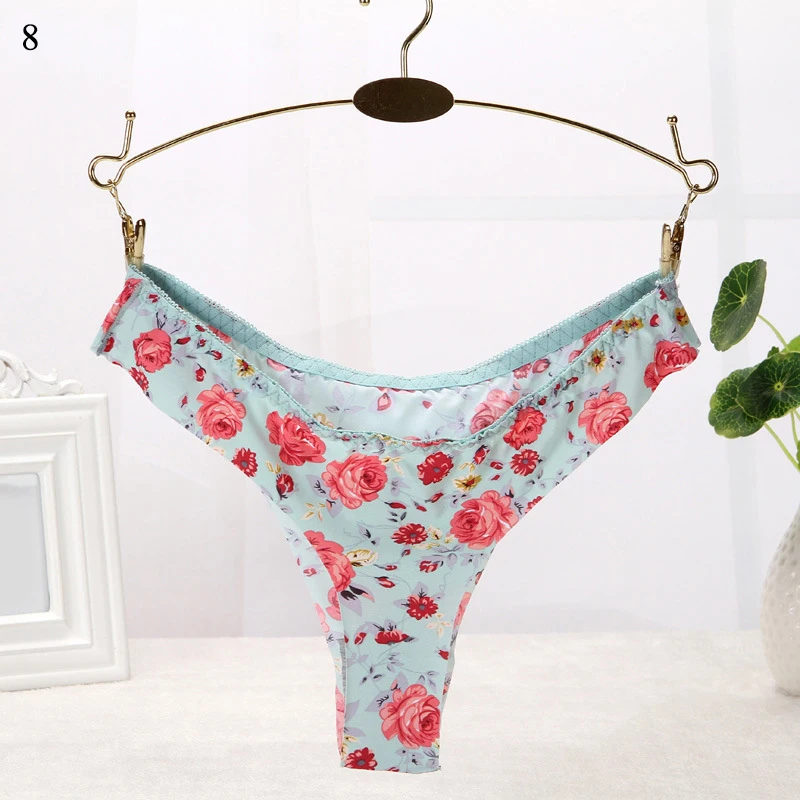 2019 женские невидимые бесшовные трусики-стринги сексуальные стринги с цветочным