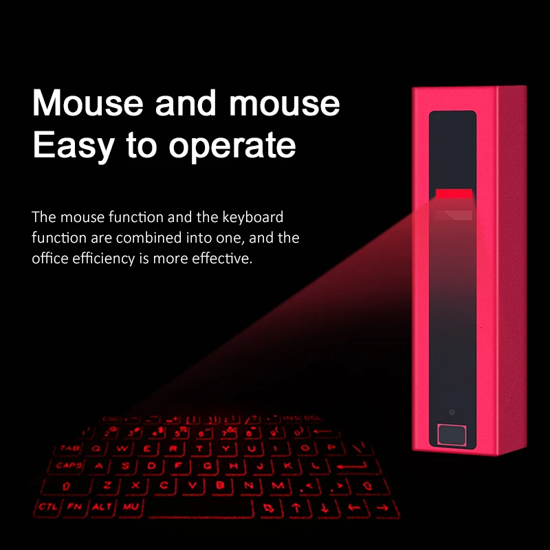 Беспроводная мини клавиатура CHYI с Bluetooth QWERTY виртуальная лазерная проекционная