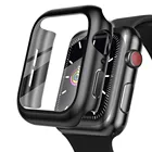 Стекло + крышка для Apple Watch, чехол 44 мм, 40 мм, iWatch 42 мм, 38 мм, аксессуары, бампер, защита для экрана apple watch series 6, 5, 4, 3, 2, se
