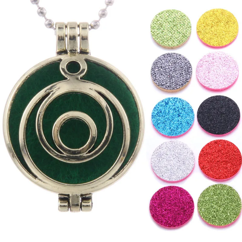 Новое бронзовое ожерелье с аромадиффузором античный открытый медальон подвеска