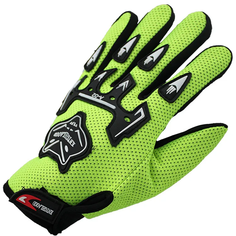 Adult green Георгем студенческие Детские велосипедные перчатки Guantes Ciclismo Мужские Спортивные Перчатки для фитнеса, тренажерного зала, MTB, велосипедные перчатки с полным пальцем, велосипедные перчатки - Цвет: Adult green