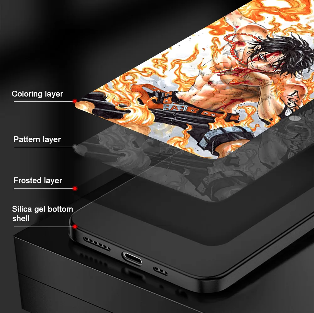 

Phone Case For iPhone 11 12 Pro Max mini XR X XS Max 7 8 6S Plus SE 2020 Phone Cases Soft TPU Black Cover Coque Capa One Piece