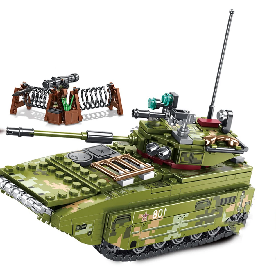 SEMBO 413 шт. для мальчиков 2 мировая война военная униформа штурм-амфибия городской