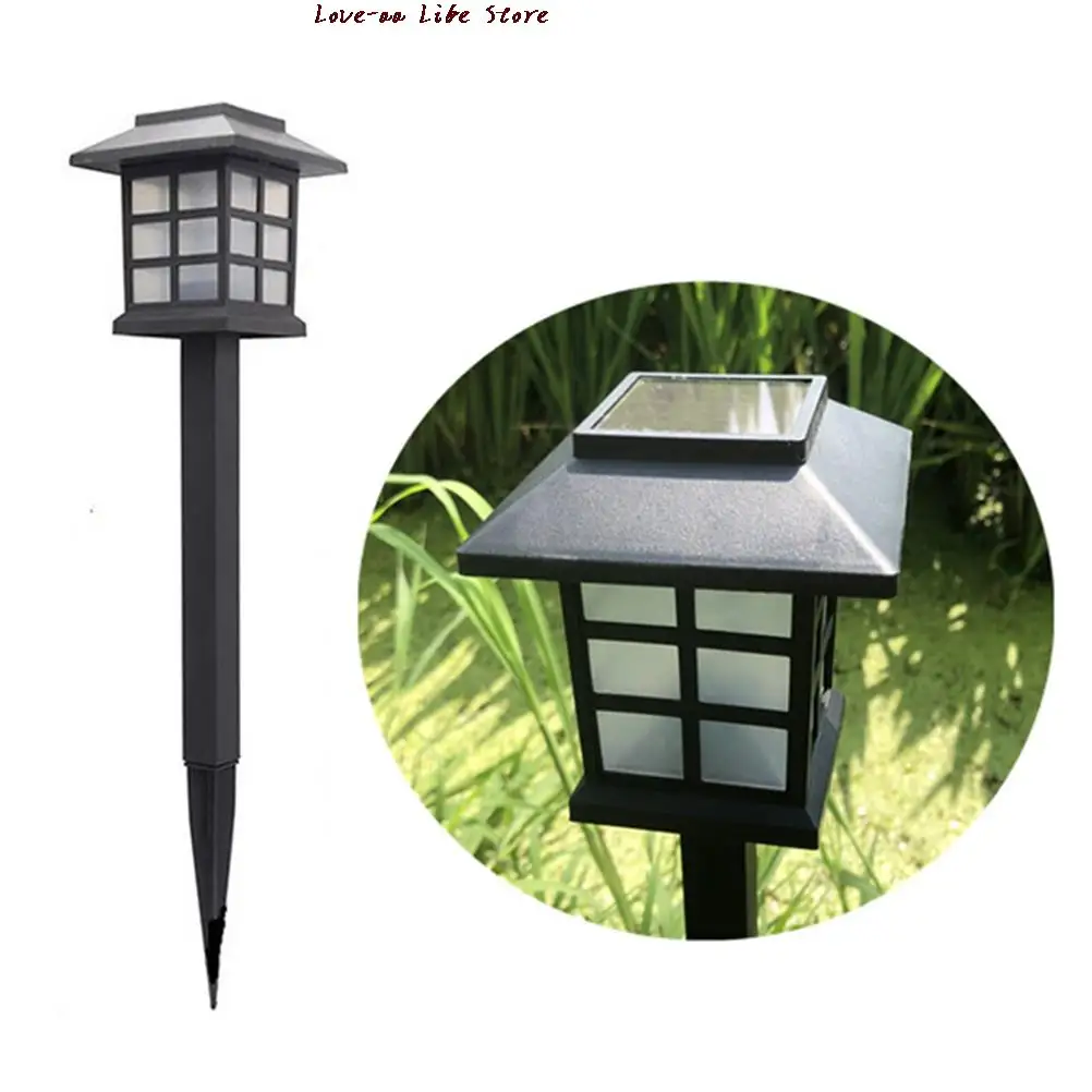 

LED Solar outdoor garden courtyard colorful small house lamp waterproof lamp for Garden Landscape Yard Patio Walkway Lighting