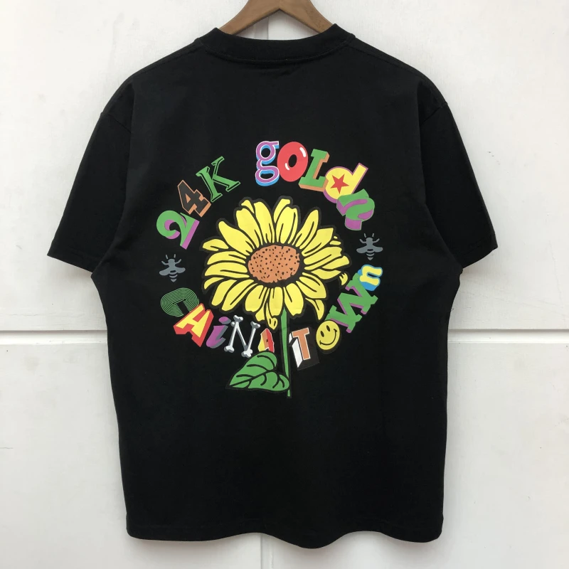 

Sunflower Print T-shirt Chrysanthemum Daisy Men Women High Quality T Shirt 2021SS