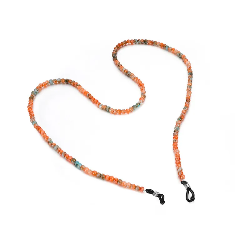 Цветные цепочки для очков из натурального камня с бусинами очки чтения