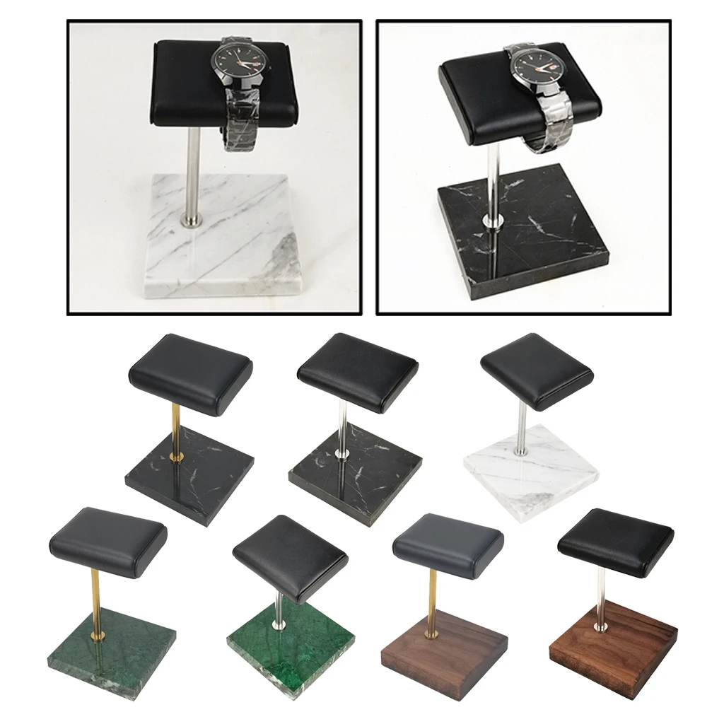 

New Marble and PU Leather Watch Holder Stand Storage Boxes Case Fashion Watch Display Case Jewelry Gift Organizer