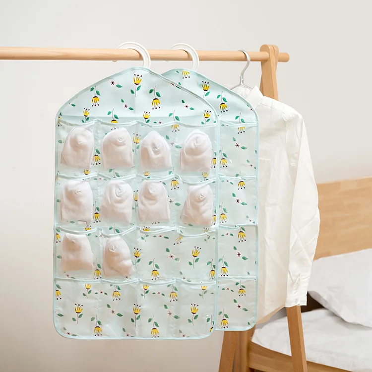 

Portable Hanging Bag Socks Bra Underwear Rack Hanger Wall Mounted Wardrobe Organizer Jewelry Sundries Storage Bag Accessories