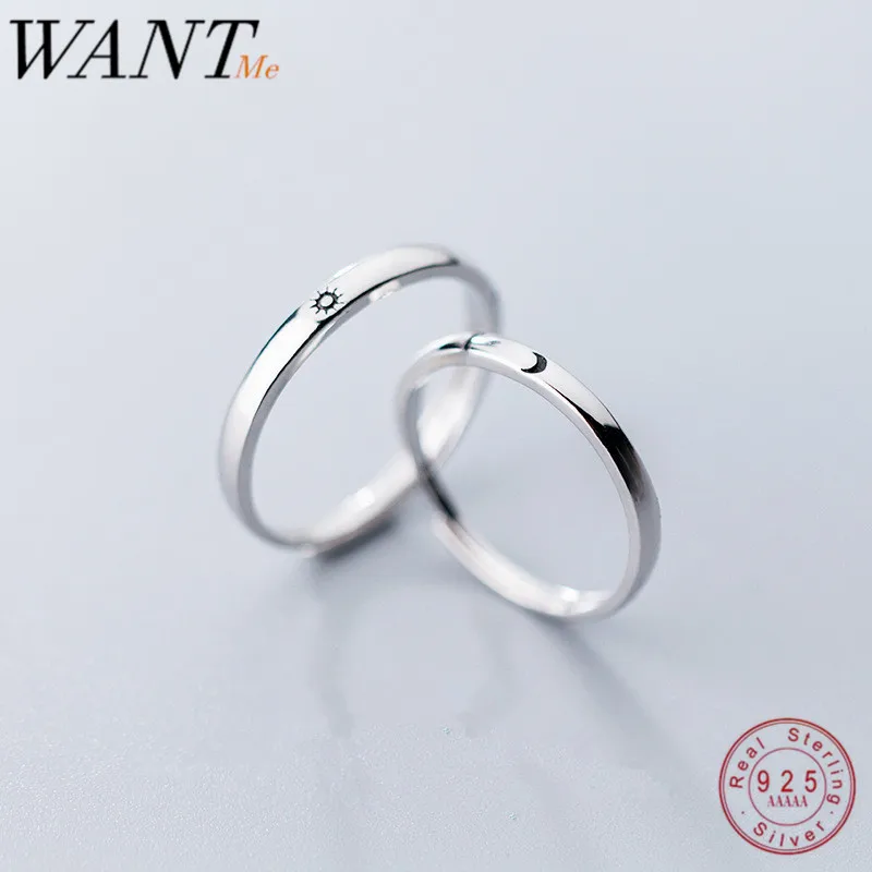 WANTME Оригинальные 100% Стерлинговое Серебро 925 пробы модные минималистичные Солнце