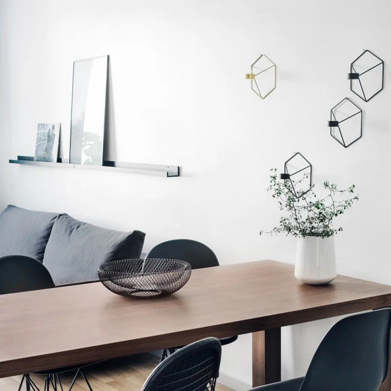 Скандинавский подсвечник в европейском стиле из розового золота современный