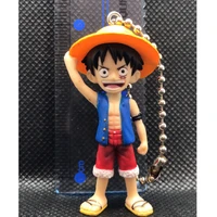 bandai one piece action figure genuine anime decoration ultraviolet color changing doll luffy jewelry model pendant toy