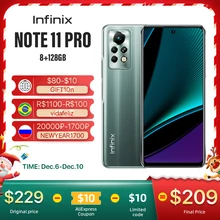 Global version Infinix Note 11 Pro 8GB 128GB 6.95 Display Smartphone Helio G96 64MP Camera 33W Super Charge 120Hz Refresh Rate