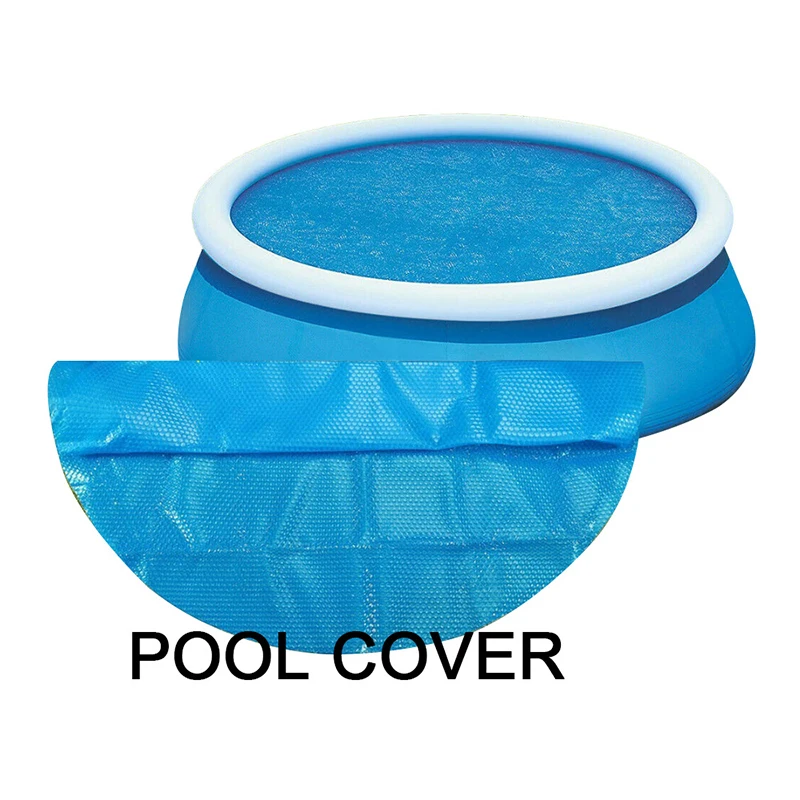 

Swimming Pool 4/5/6/8/10/12 Feet Newest Pool Cover Round Solar Swimming Pool Tub Cover 365cm Outdoor Bubble Blanket Accessories