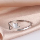 Skyrim животное липкий Кот женские кольца регулируемые из нержавеющей стали минималистичные ювелирные кольца праздничные подарки на день рождения 2022 оптовая продажа