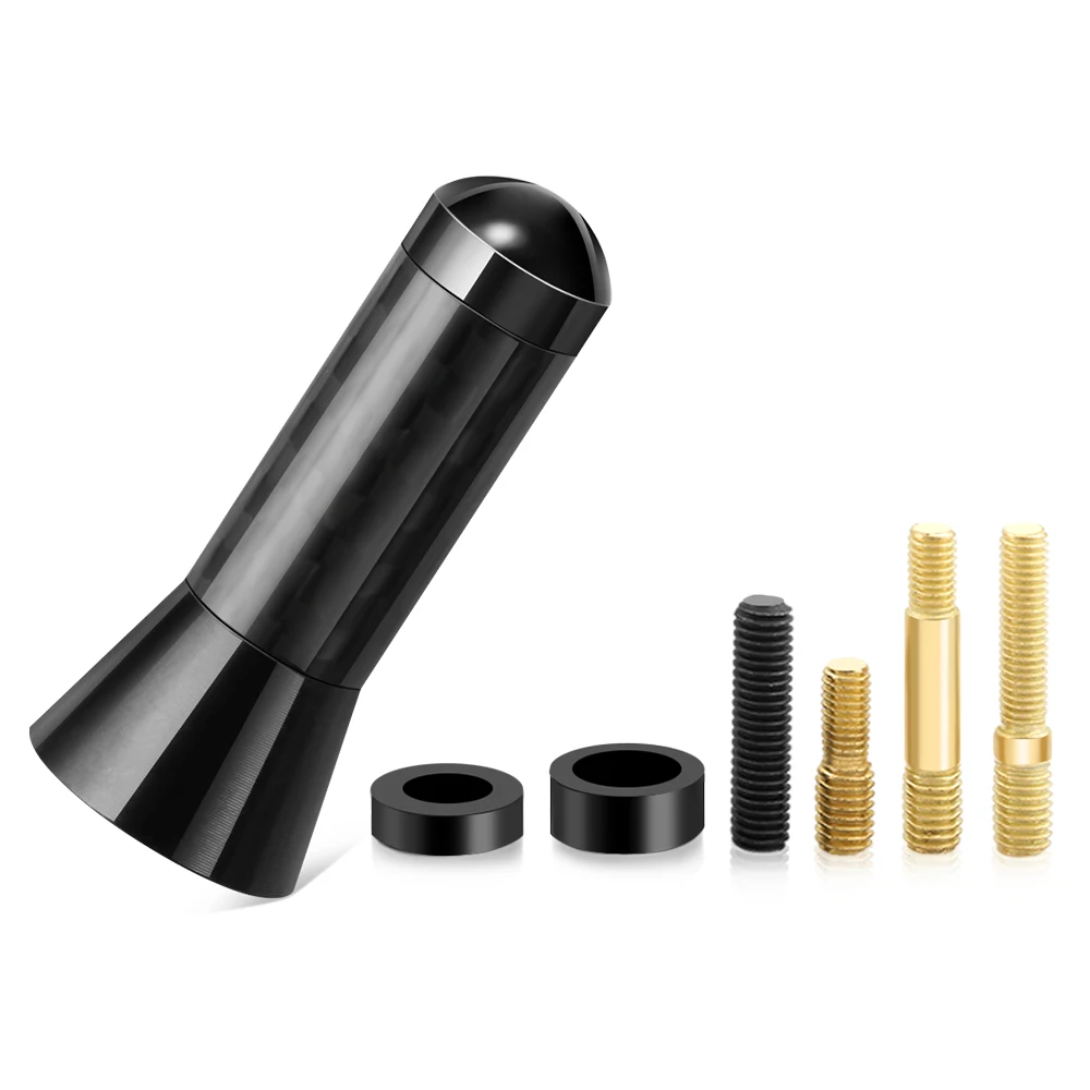 3.5cm Carbon Fiber Short Radio Antenna Fit for HYUNDAI IX35 Solaris For Skoda Opel Mokka kia sportage audi a4 volvo | Автомобили и