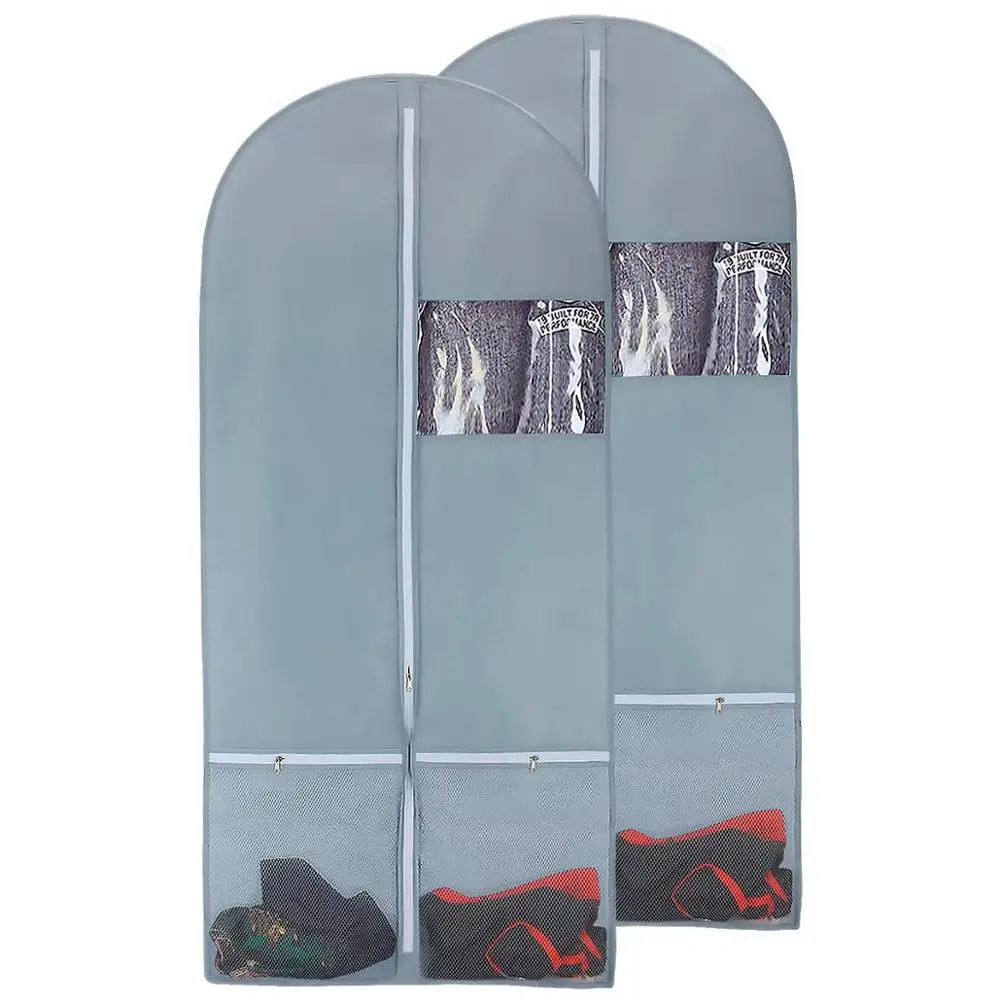 Чехлы для одежды мешки хранения вешалка пыли органайзер домашний портативный