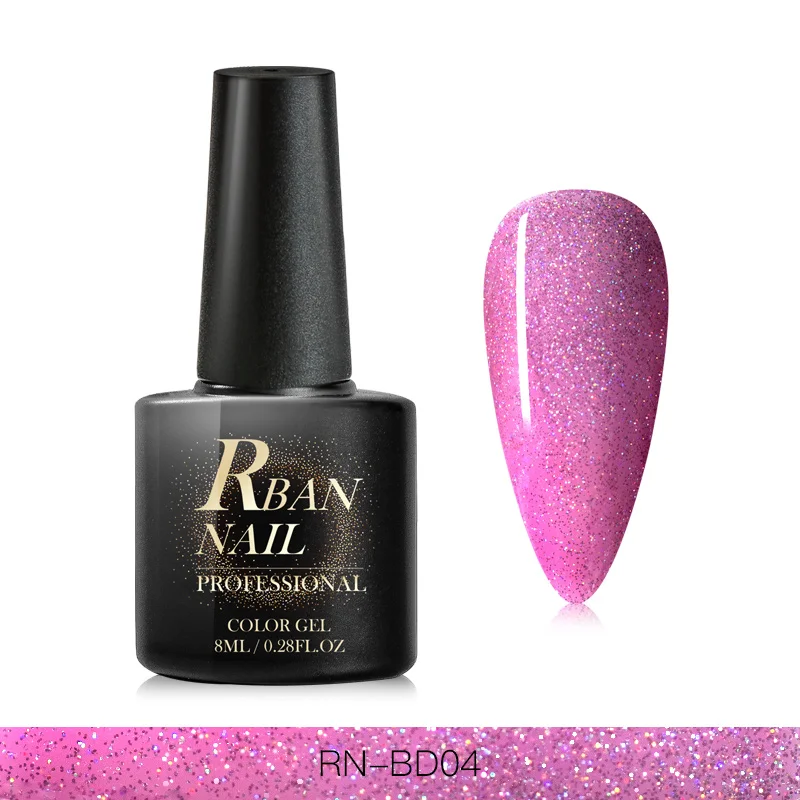 RBAN NAIL 8 мл голографический гель для ногтей с блестками лак долговечный впитывающий УФ светодиодный гель Dreamland лак для ногтей маникюрные инструменты - Цвет: S08302