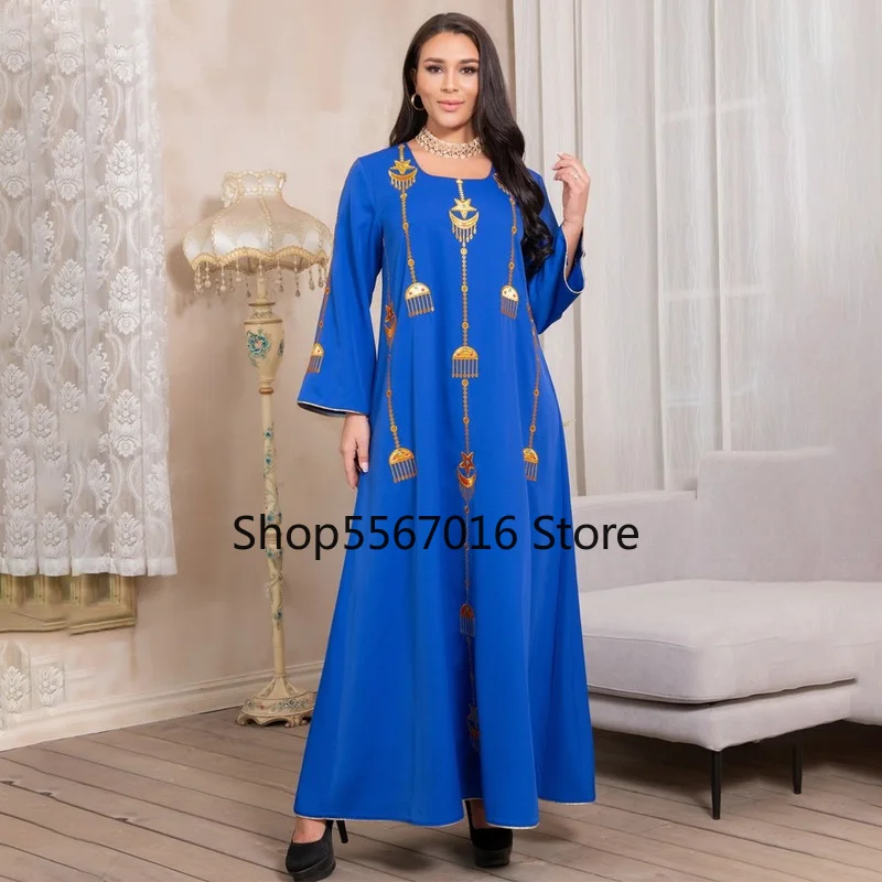 2021 мусульманская Мода Abaya Дубай женщина Jalabiya Турция с длинным рукавом платья