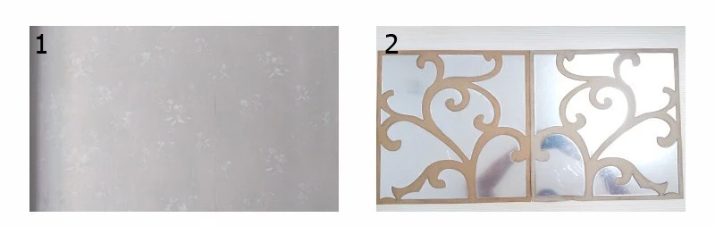 3D DIY Зеркальная Наклейка, настенная наклейка, зеркальная настенная наклейка, мозаика, украшение для комнаты, растительный узор, самоклеящаяся Зеркальная Наклейка s