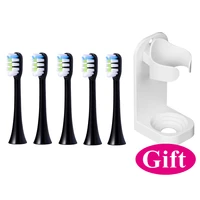 5 pcs replacement toothbrush heads for xiaomi soocas x3x1x5 for soocas xiaomi mijia with wall mounted holder gift