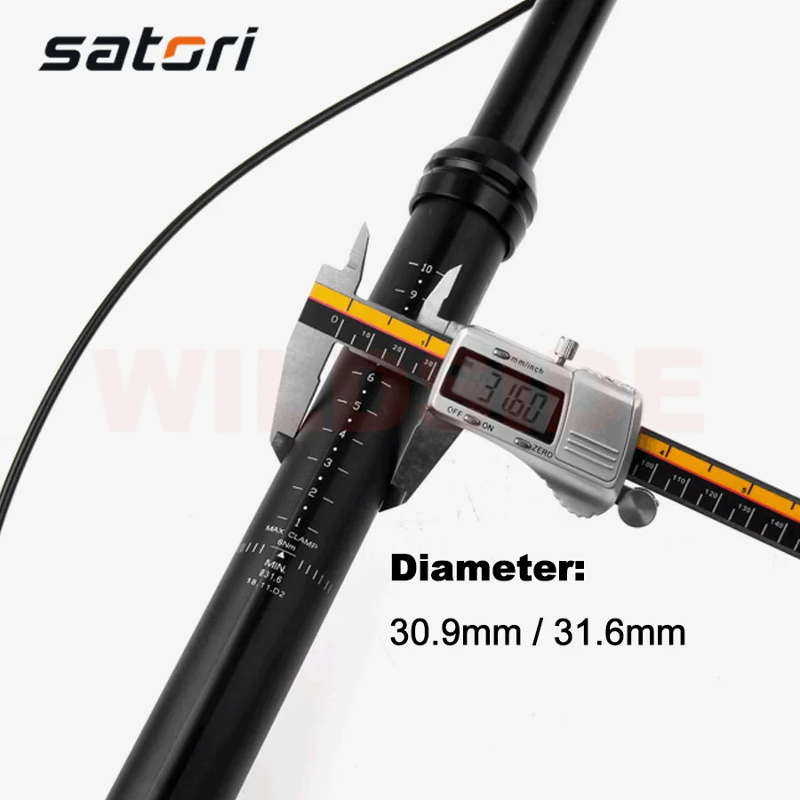 Satori sorata pro adjustable dropper seatpost mtb mountain bike 30.9/31.6 remote lever bicycle seat post suspension part | Спорт и