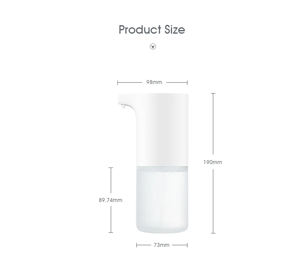 Xiaomi Automatic Induction Sensor Foaming Soap Dispenser Infrared Foaming Hand Washer IPX4 Soap Dispensers For Bathroom/Kitchen