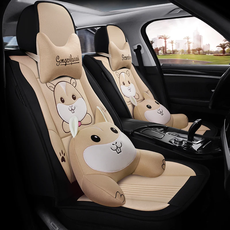 Full Coverage flax fiber car seat cover auto seats covers for lexus nx nx300h rx 200 300 330 350 460 470 570 580 lifan sol | Автомобили и