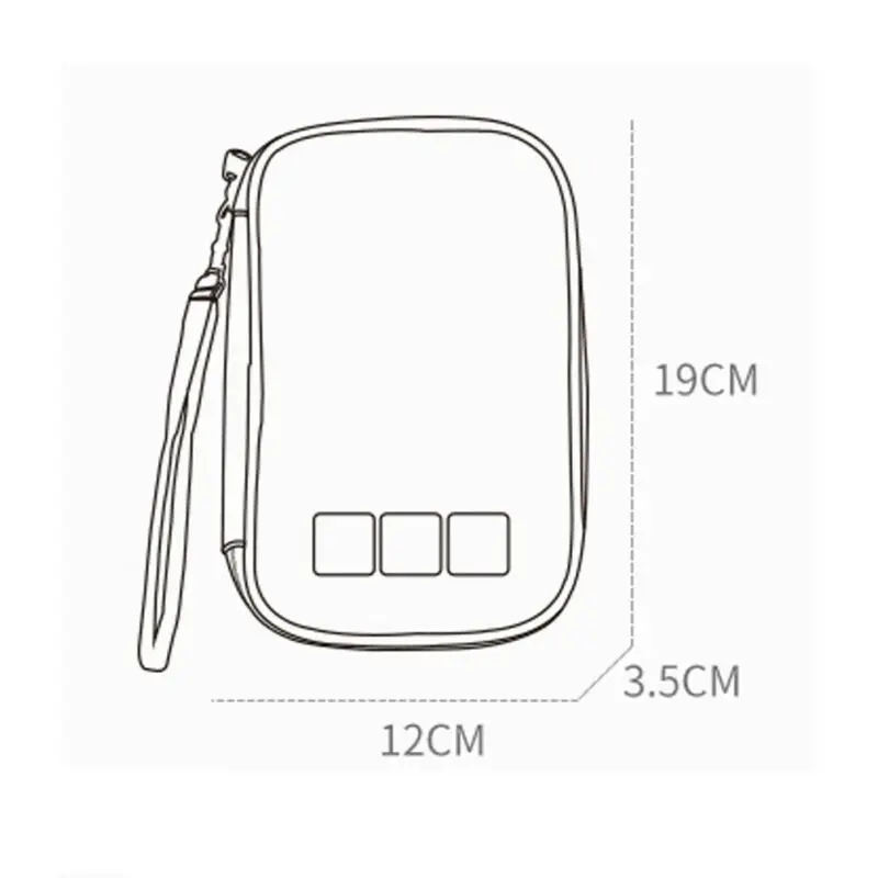 Водонепроницаемая дорожная сумка для хранения электроники Чехол Органайзер