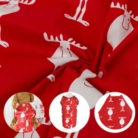150x50cm christmas reindeer printing fabric deer cotton fabric for diy bedding cloth sewing patchwork quilting dresses fabrics