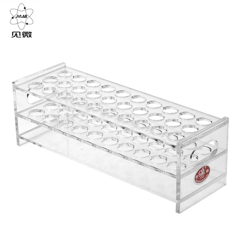 Стойка для пробирок прямоугольная прозрачная из плексированного стекла стойка 18