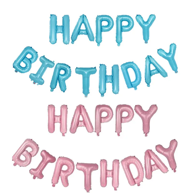 16 дюймов буквы фольгированные шары С Днем Рождения День рождения украшение