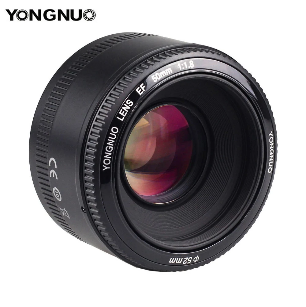 YONGNUO объектив YN50 мм 50 мм F1.8 объектив камеры для Canon для Nikon DLSR объектив камеры