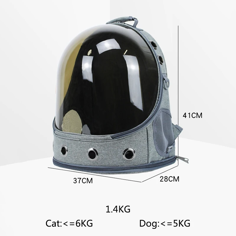 

Portable Outside Cat BackPack Canvas Breathable Backpack Transparent Skylight Go Out Easily Pet Bag For Puppy Dog Cat