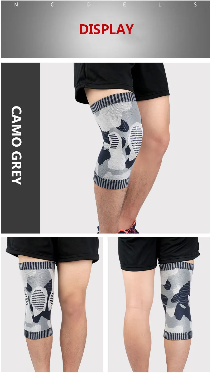 Fitness Running Cycling Knee Support Braces Elastic Nylon Sport Compression Knee Pad Sleeve for Basketball Volleyball