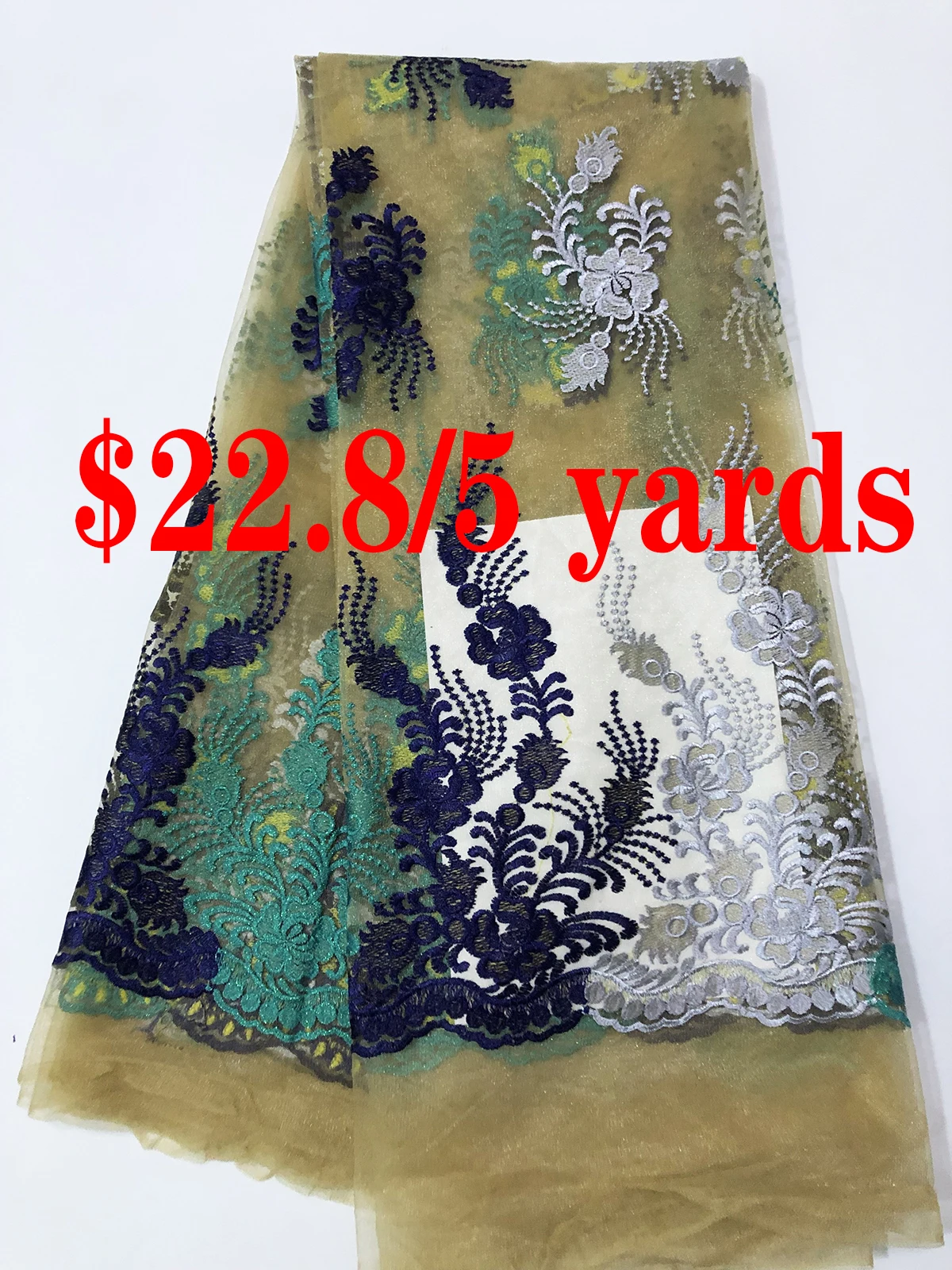 

African Lace Fabric 2021 Embroidered Nigerian Laces Fabric Bridal High Quality French Tulle Lace Fabric For Wedding Party