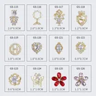 Блестящие кристаллы бабочка цветок Дизайн ногтей 3D Золотые украшения микро-инкрустация AAA кубический цирконий очарование ногтей Дизайн ногтей блестящие стразы Горячие