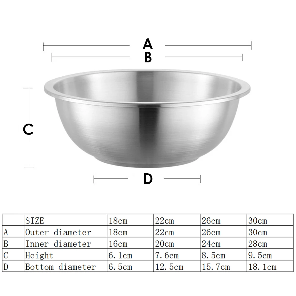 Многофункциональная раковина из нержавеющей стали 304 утолщенная Салатница