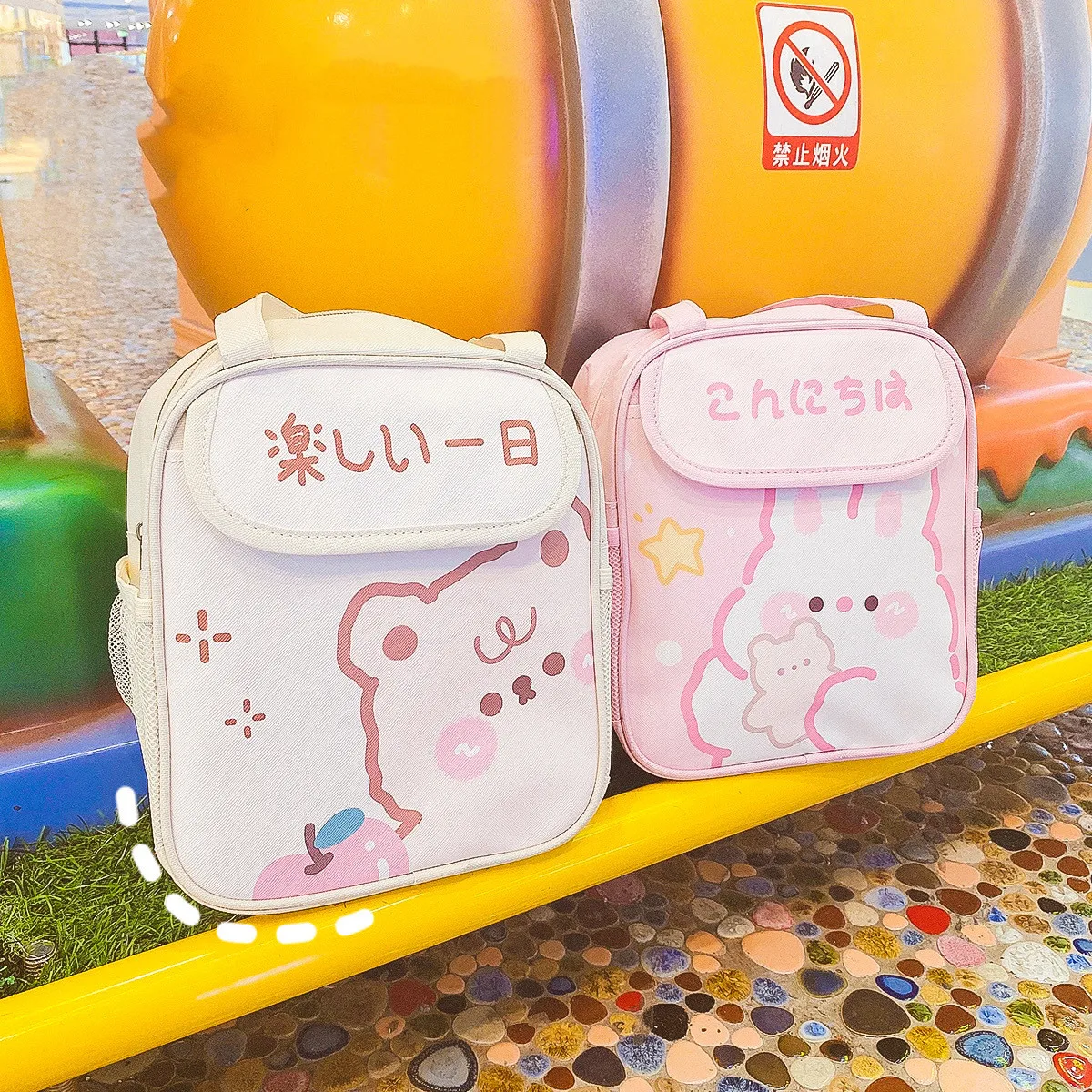 Симпатичная сумка для ланча женская сумка-тоут Bento с теплоизоляцией большая
