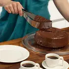Нержавеющаясталь слайсер для пирога сервер торт ножи для тортов для резки с направляющим роликом Ножи делитель печенья помадный Десерт инструмент Кухня гаджет