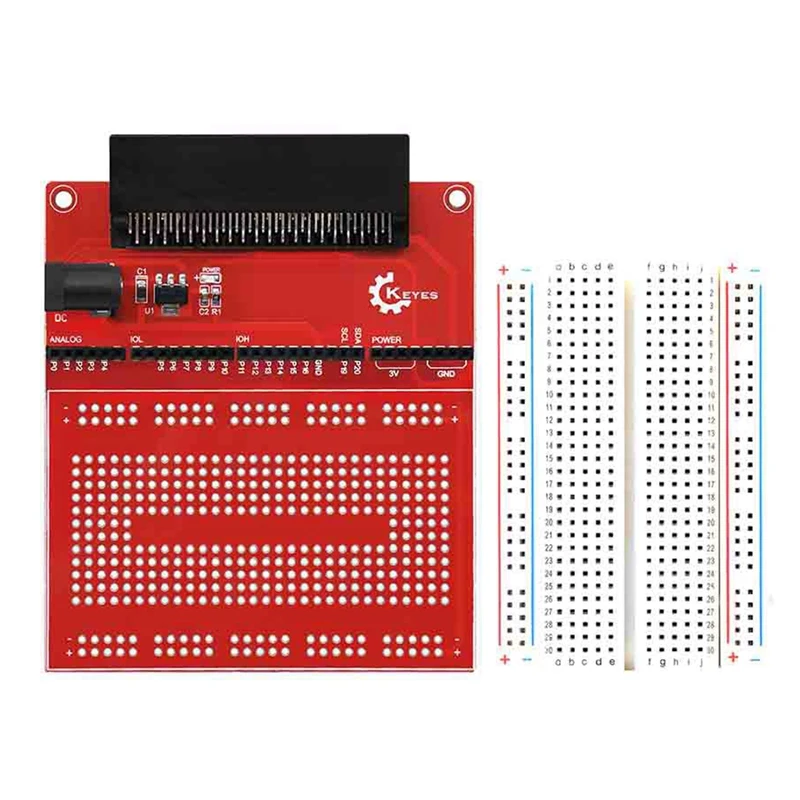 

Плата расширения для Micro:Bit V2 AMS1117 DC 4,75-12 в Встроенная макетная плата для BBC Micro:Bit