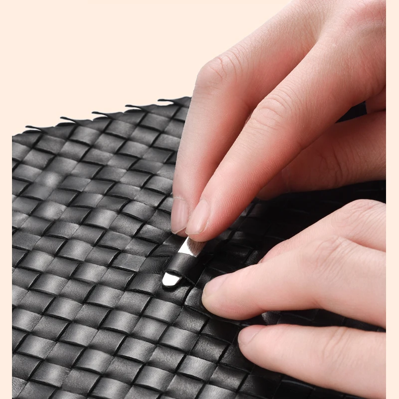 HandBag Men's Leather Luxury Brand Business Briefcase Leather Woven Bag Fashion Shoulder Bag ComputerBag Large Capacity 2022 New