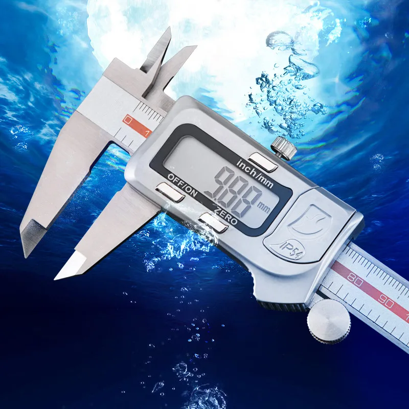 

Electronic Vernier Caliper Digital Calibre Digital Caliper Gauge Ruler Measure Depth Measuring Tool Stainless Steel 150mm 200mm