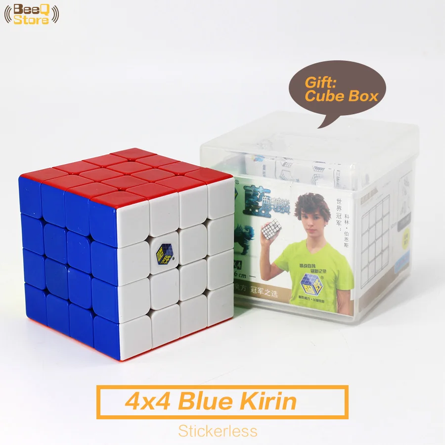 Yuxin Blue Kylin магический куб 4x4x4 скоростные головоломки 4x4 Cubo Magico 4*4*4 антистрессовая