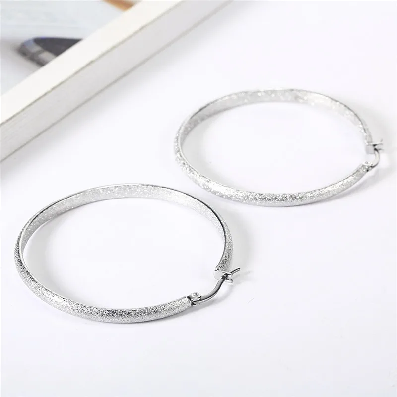 OUFEI очаровательные серьги-кольца Женские Ювелирные изделия из нержавеющей стали