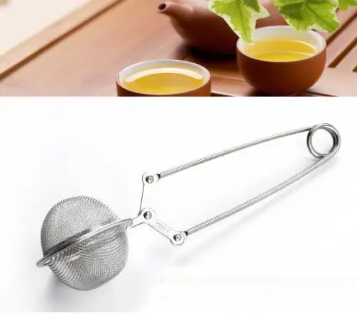 new with handle Creative Stainless Steel tea bag Spoon Tea Mesh Ball Infuser Strainers Teakettles kitchen tools | Дом и сад