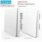 Настенный выключатель Aqara ZiGBee, умное управление освещением, управление через приложение xiaomi mi home, mijia, розетка проводка (live fire line), ZiGBee